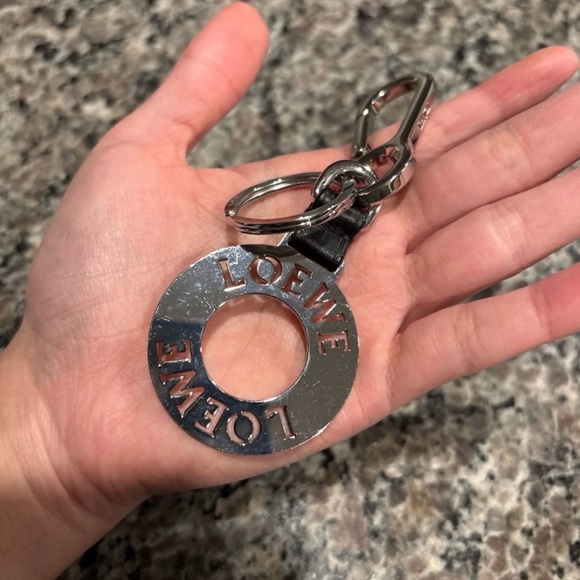 Loewe Handbags - Loewe Metallic Circle Logo Key Chain Bag Charm